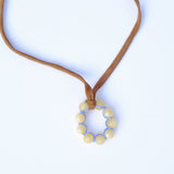 Circle Bead Silk Necklace 1/1