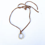 Circle Bead Silk Necklace 1/1