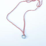 Flower Bead Pink Silk Necklace