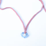 Flower Bead Pink Silk Necklace