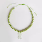 Pisces Fish Green Necklace