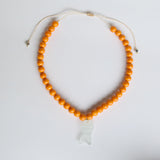 Pisces Fish Orange Necklace