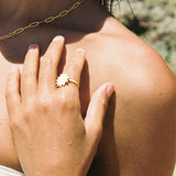 Sundial Gold Ring